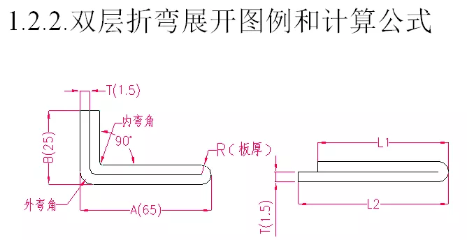 双层折弯展开图